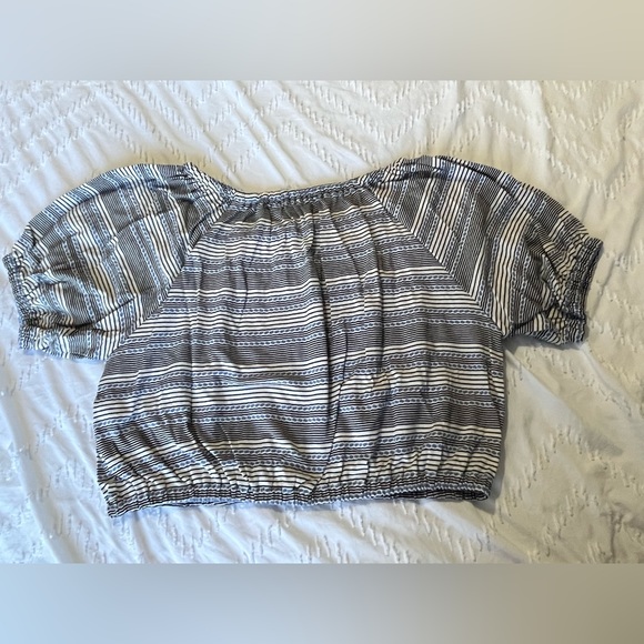 Madewell jacquard keyhole crop top size L - Picture 2 of 7